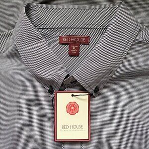 Red House Men's Long Sleeve Button-Down Non-Iron‎ Shirt XL NWT